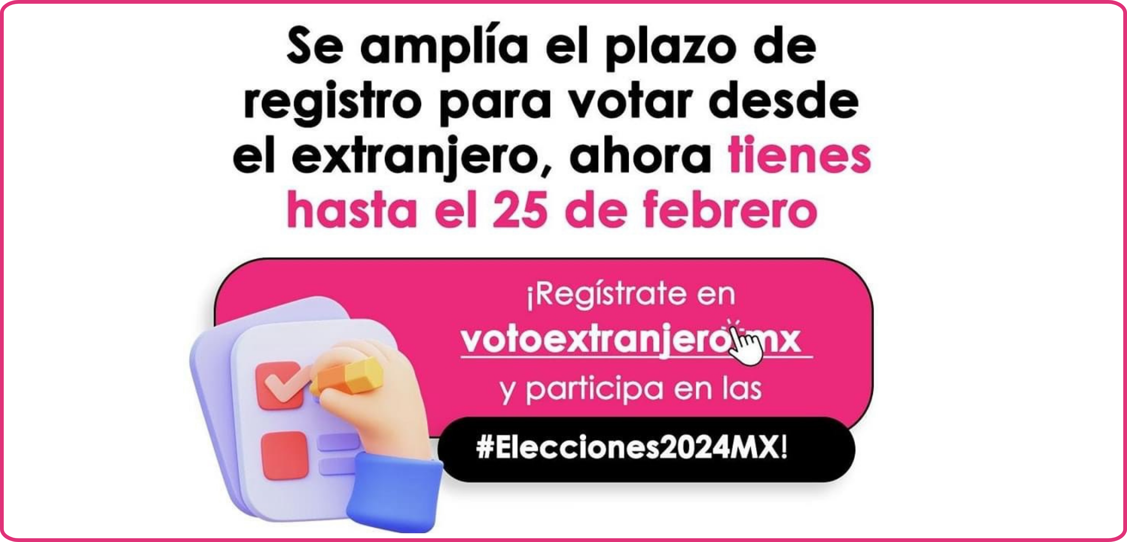 Mexico Edition: More time for voter registration