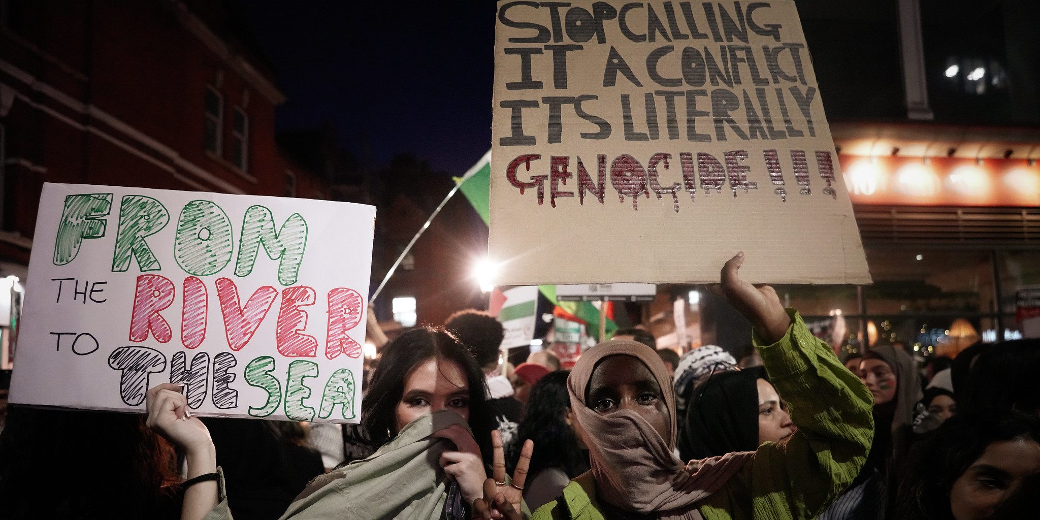 Protestas universitarias por bombardeos en Gaza